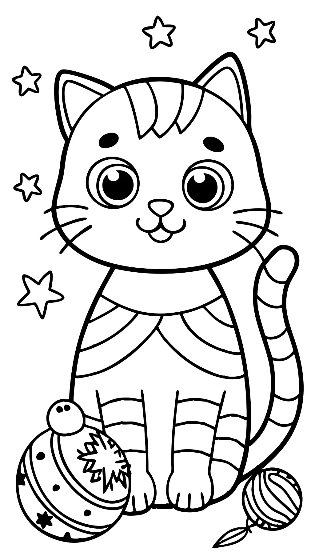 toy cat coloring pages